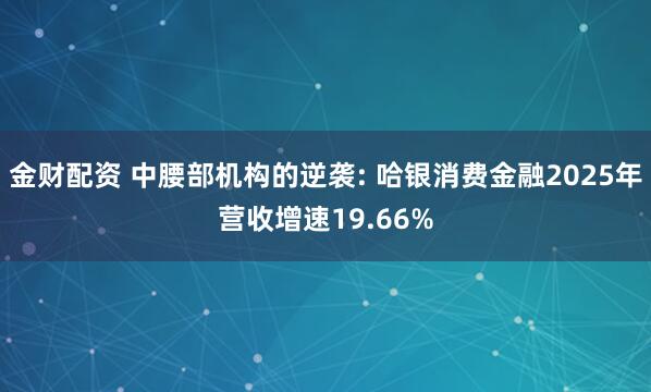 金财配资 中腰部机构的逆袭: 哈银消费金融2025年营收增速19.66%