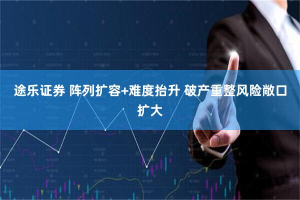 途乐证券 阵列扩容+难度抬升 破产重整风险敞口扩大