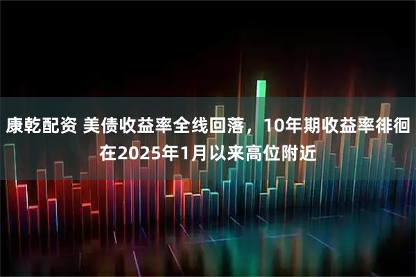 康乾配资 美债收益率全线回落,10年期收益率徘徊在2025年1月以来高位附近
